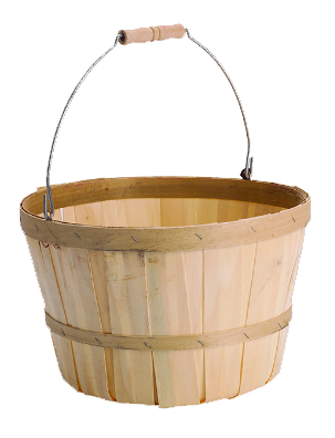 1/2 Peck Basket Natural 50/cs 20 cs/plt - Bushel Baskets